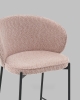Стул полубарный Тисдейл букле розово-персиковый