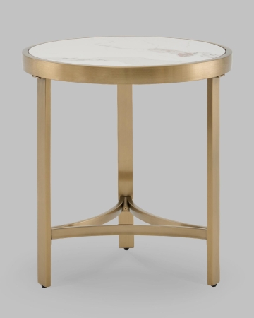 Журнальный столик Адриана 50*50 см светлая керамика