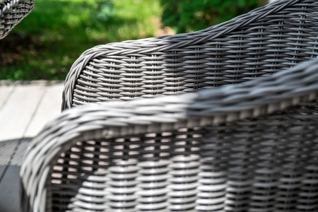 "Равенна" плетеное кресло из искусственного ротанга, графит