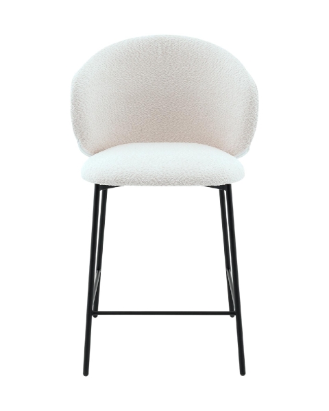 Стул полубарный Блейз букле белый