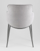 Стул Твигги шенилл серый с серым каркасом