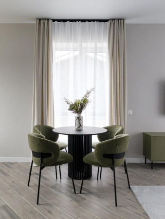 Стул для кухни SOLIS зеленый экомех HUSH 617