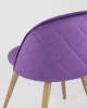 Стул Лион велюр с ромбами лиловый