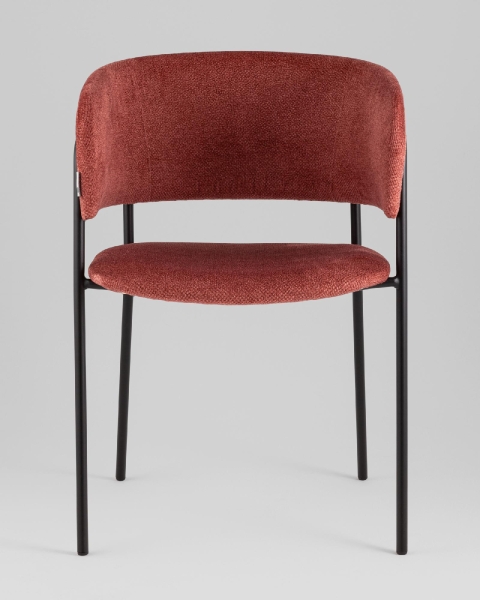 Кресло Нэлли New буклированный велюр терракотовый