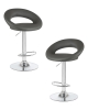 Набор 2 шт Стул барный MIRA, серый