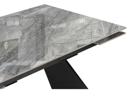 Керамический стол Ливи 140(200)х80х78 оробико, черный