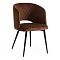 Кресло WIND (mod. 717) ткань/металл, 55х55х80 см, высота до сиденья 48 см, коричневый barkhat 11/черный