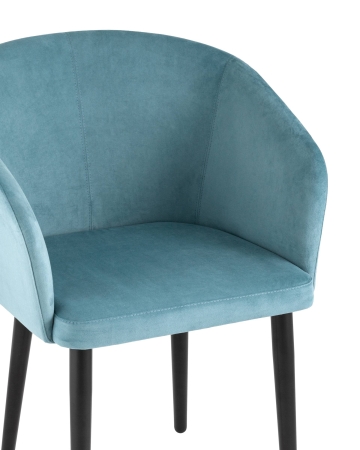 Кресло Ральф велюр пыльно-голубой