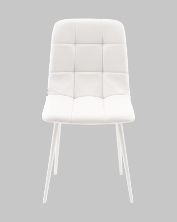 Стул Одди NEW экокожа белый белые ножки