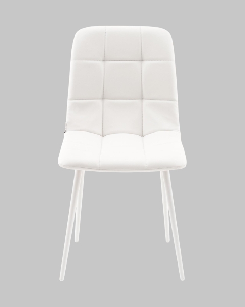 Стул Одди NEW экокожа белый белые ножки