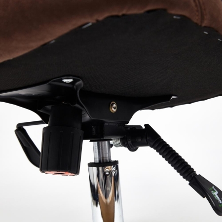 Кресло SOFTY LUX флок, коричневый