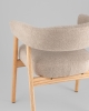 Стул обеденный Zubo с деревянными ножками бежевый