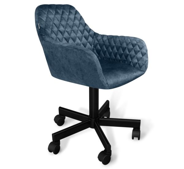 Стул подъемно-поворотный SHT-ST38/S120M синий пепел, черный