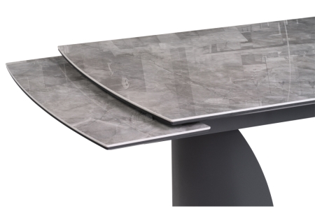 Керамический стол Готланд 180(240)х90х79 черный