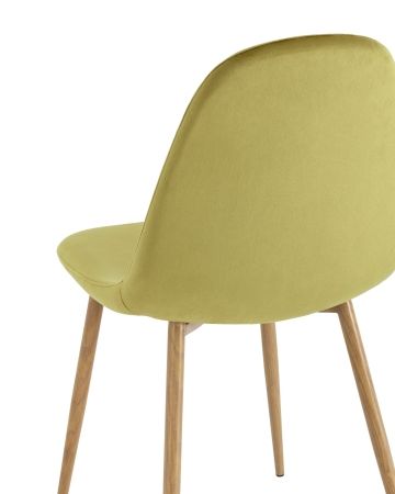 Стул Валенсия SN велюр фисташковый с металлическими ножками