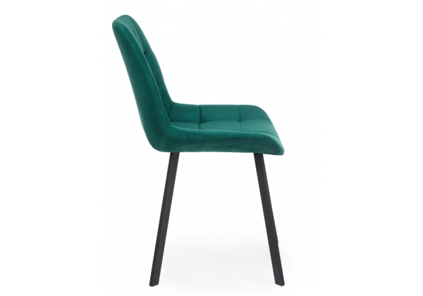 Стул на металлокаркасе Челси П зеленый (zd 667) / черный