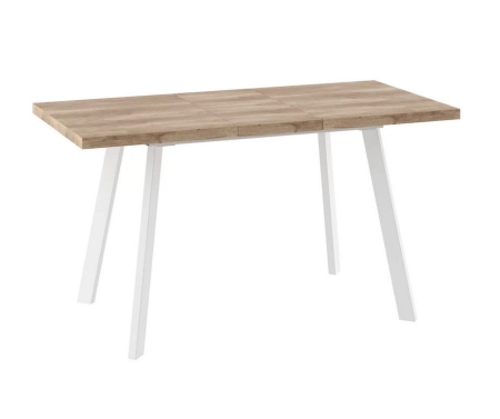 Стол раздвижной Бьерн-110 дуб каньон, белый 110(142)х70