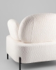 Кресло Кэнди ткань букле белый