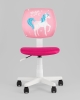Кресло компьютерное детское ЛОЛО Unicorn, пластик белый