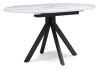 Стол деревянный Бетина мрамор белый, черный