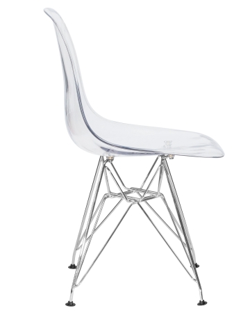 Стул обеденный DSR CASPER ножки хром, прозрачный