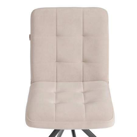 Стул обеденный Medeo бежевый с черными ножками