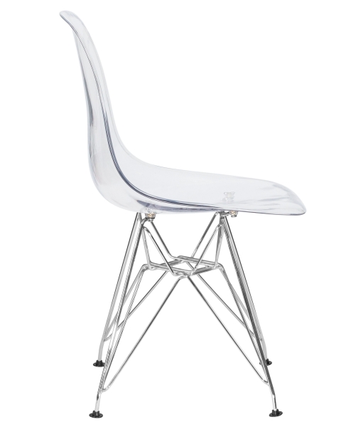 Стул обеденный DSR CASPER ножки хром, прозрачный