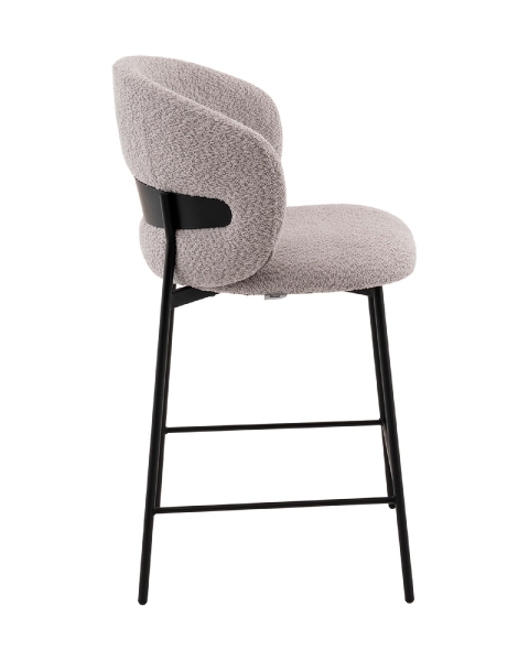 Стул полубарный Блейз букле светло-серый