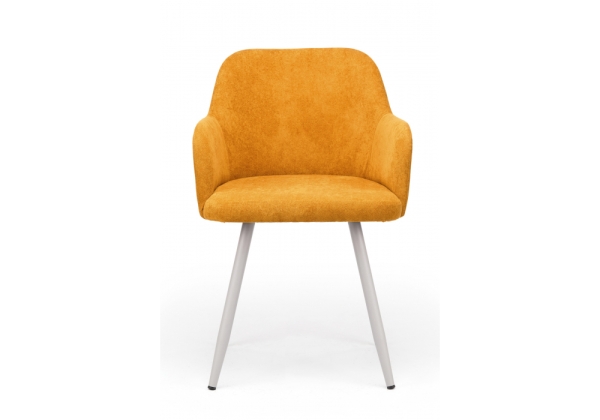 Стул на металлокаркасе Инфини терракота (ocean 015), серый