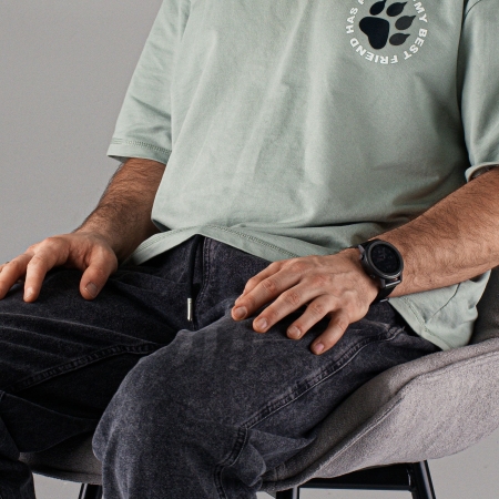 Стул для кухни Осло букле серый MOSS 960