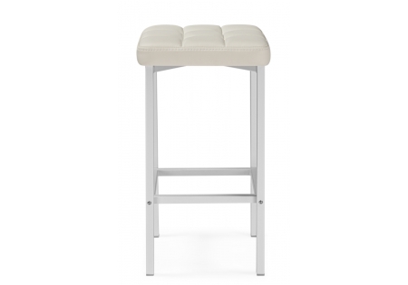 Барный стул Лофт экокожа линкольн белый матовый