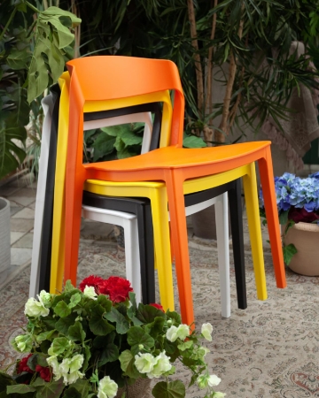 Стул Moris пластик нежно-розовый