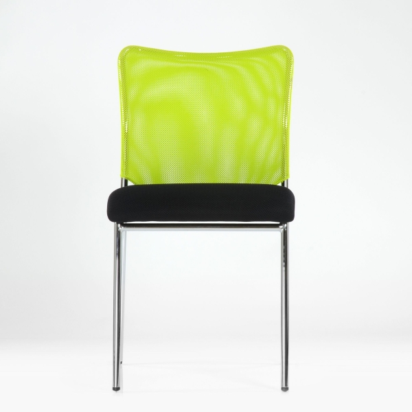Стул офисный K-26 черно-зеленый