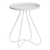 Столик журнальный GLAND металл, 40*40*45 см, белый