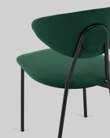 Стул обеденный Квинси велюр зеленый