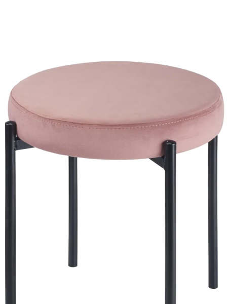 Табурет Maso велюр пыльно-розовый
