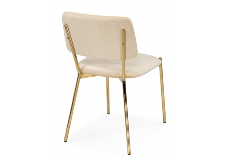 Стул на металлокаркасе Armond beige, gold