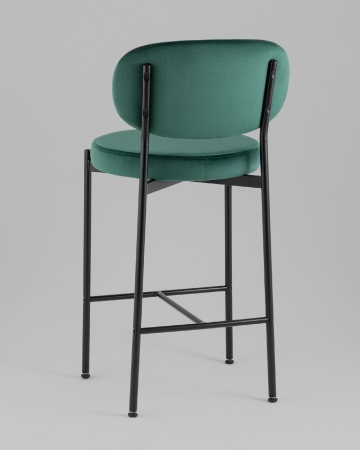 Стул полубарный Бриф VD велюр зеленый 2 шт. фото в интернет-магазине Stoolmarket