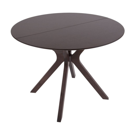 Стол Пекин раздвижной 1000*1000+300 темный орех