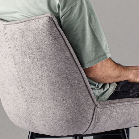 Стул для кухни Осло букле серый MOSS 960