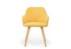 Стул деревянный Инфини 360 горчичный (ocean 016), светлое дерево