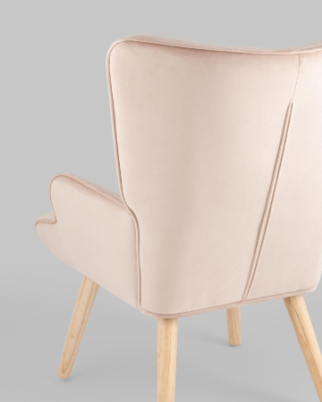 Кресло Хью велюр бежевый