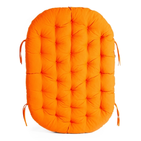 Диван MAMASAN/МАМАСАН 23/02 W, с подушкой, оранжевый, коричневый