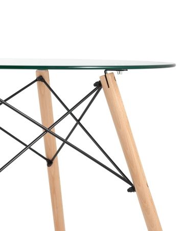 Стол DSW D80 стеклянный