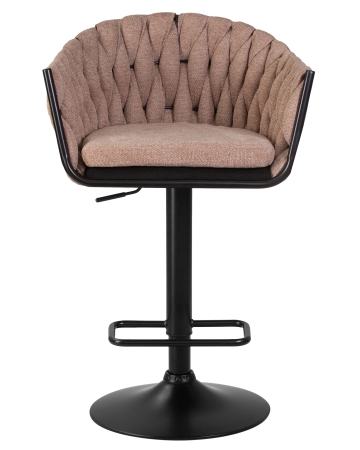 Стул барный LEON коричневая ткань LAR 275-3