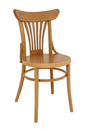 Деревянный стул венский Uranus натуральный с твердым сиденьем