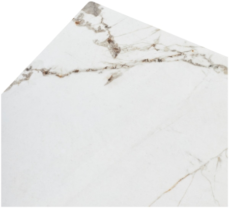 Стол CORNER 120 GLOSS GOLDEN JADE SOLID CERAMIC, WHITE