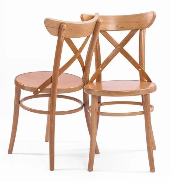 Деревянный стул венский Terra натуральный с твердым сиденьем