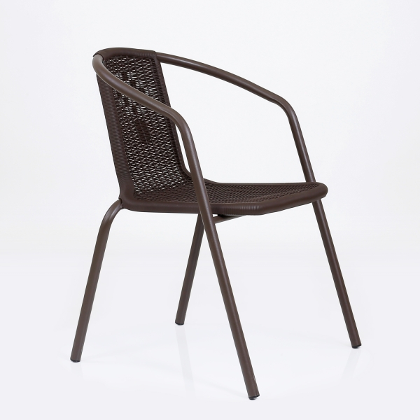 Стул N-35 пластик темно-коричневый, стопируемый Стул N-35 пластик темно-коричневый, стопируемый