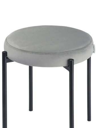 Табурет Maso велюр серый